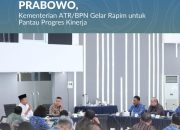 Jelang Satu Tahun Pemerintahan Presiden Prabowo, Kementrian ATR/BPN Gelar Rapim Untuk Pantau Progres Kinerja
