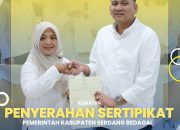 Penyerahan Sertipikat Aset Pemerintah Kabupaten Serdang Bedagai,