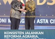 Konsisten Jalankan Reforma Agraria Kementrian ATR/BPN Raih Rural Development Dan Regional Equity Di CNN Indonesia Aword
