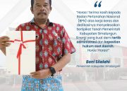 Penerima Sertifikat Berterima Kasih Kepada Badan Pertanahan Nasional Kabupaten Simalungun