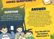 Sertipikat Elektronik itu aman dan bisa dicek keasliannya.