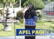 Kepala Sub Bagian Tata Usaha Kantor Pertanahan Serdang Bedagai Pimpin Apel pagi 
