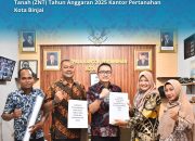 Penandatanganan Pembaharuan Peta ZNT Kantor Pertanahan Kota Binjai