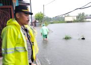 Hujan Tak kunjung reda, Tanjung Pura Banjir, Polsek Monitoring Dan Pengamanan