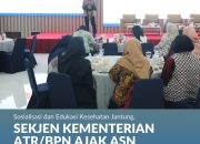 Kementerian ATR/BPN Mendorong Jajaran Untuk Menerapkan Pola Hidup Sehat.