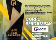 Selamat Kepada Kementerian ATR/BPN Atas Diraihnya Penghargaan Dengan Kualifikasi Corpu Berdampak Dari LAN RI