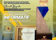 Kantor Pertanahan Kabupaten Serdang Bedagai Mengucapkan Selamat Dan Apresiasi Kepada Kementerian ATR/BPN Atas Diraihnya Penghargaan Sebagai Badan Publik