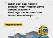 Apel Pagi Sekaligus Maaf Maafan Sesama Rekan Sekantor.