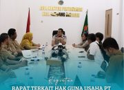 Rapat Koordinasi Terkait Luas HGU PT Socfindo Dilaksanakan Di Aula Kantor Pertanahan Kabupaten Serdang Bedagai 