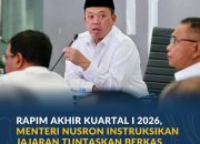 Rapim Akhir Kuartal I 2026, Menteri Nusron Instruksikan Jajaran Tuntaskan Berkas Layanan Pertanahan