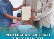 Kantor Pertanahan Kabupaten Serdang Bedagai Serahan Sertipikat Hasil Penyelesaian Tunggakan PTSL di Beberapa Desa.