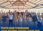 Kantor Pertanahan Kabupaten Karo Laksanakan Penyuluhan Penanganan Akses Reforma Agraria di Desa Perbesi