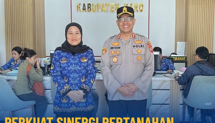Kantor Pertanahan Kabupaten Karo Terima Kunjungan Kapolres Karo, Perkuat Sinergi dan Koordinasi Antar Instansi