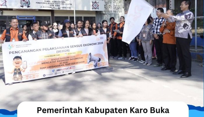 Pemerintah Kabupaten Karo Buka Pencanangan dan Apel Siaga Pelaksanaan Sensus Ekonomi 2026 di Berastagi