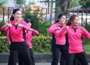 Kapolres Pelabuhan Belawan dan Bhayangkari Gelar Olahraga Bersama, Tingkatkan Kebugaran Dan Kekompakan