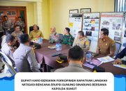 Bupati Karo Bersama Forkopimda Rapatkan Langkah Mitigasi Bencana Erupsi Gunung Sinabung Bersama Kapolda Sumut