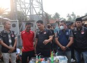 Personil Gabungan Satres Narkoba Gempur Sarang Sabu Di Rantau Panjang Pantai Labu, Enam Pelaku Diamankan