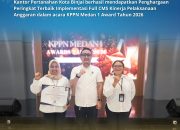 Kantor Pertanahan Kota Binjai Raih Penghargaan Peringkat Terbaik Implementasi Full CMS Tahun 2026